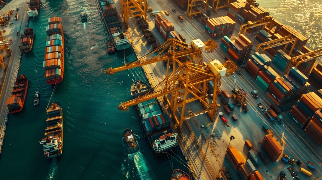 stockcake puerto de carga ocupado 647517 standard